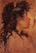 VELAZQUEZ, Diego Rodriguez de Silva y Study of Head-portrait of Abolo oil painting reproduction